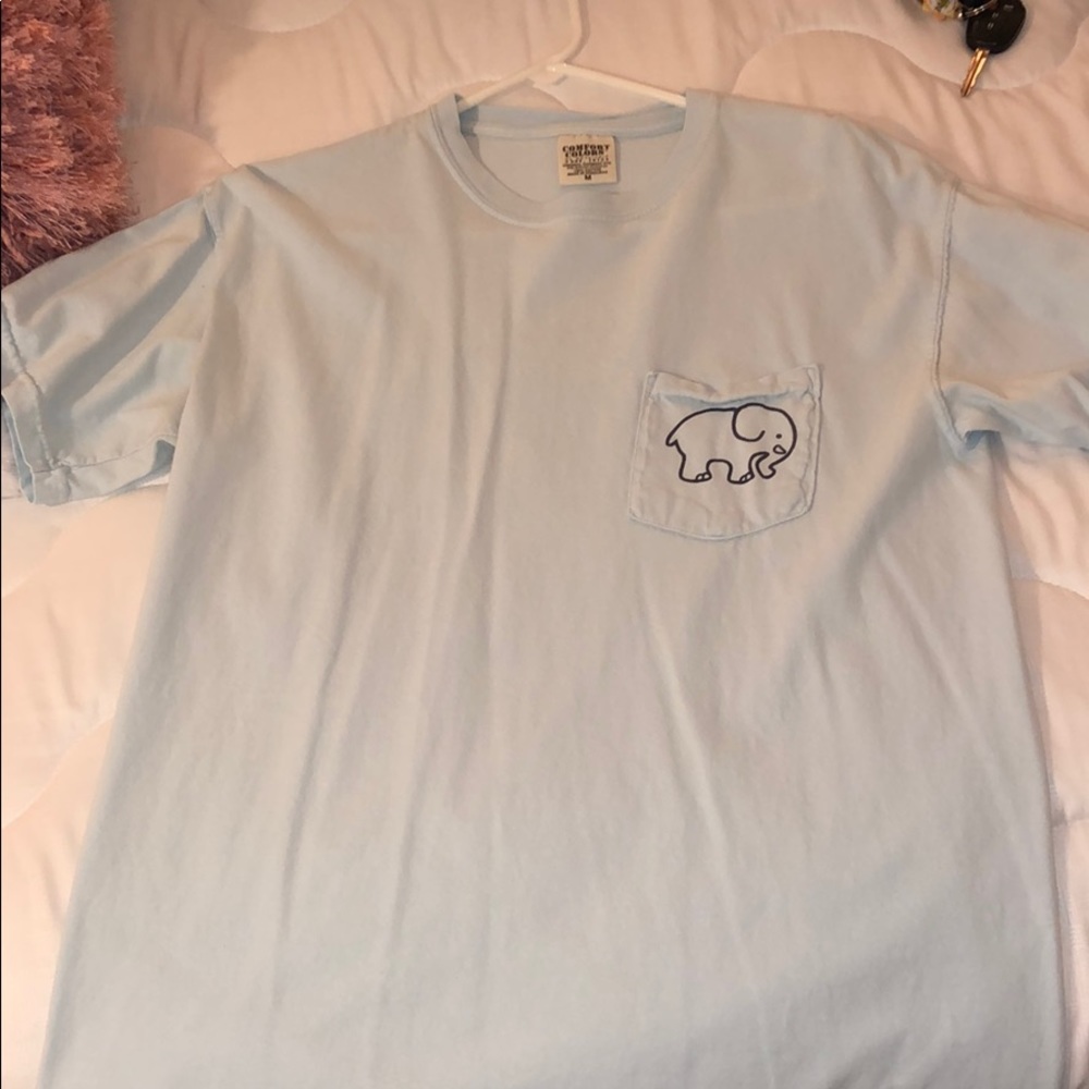 Blue Hamsa Ivory Ella T-Shirt